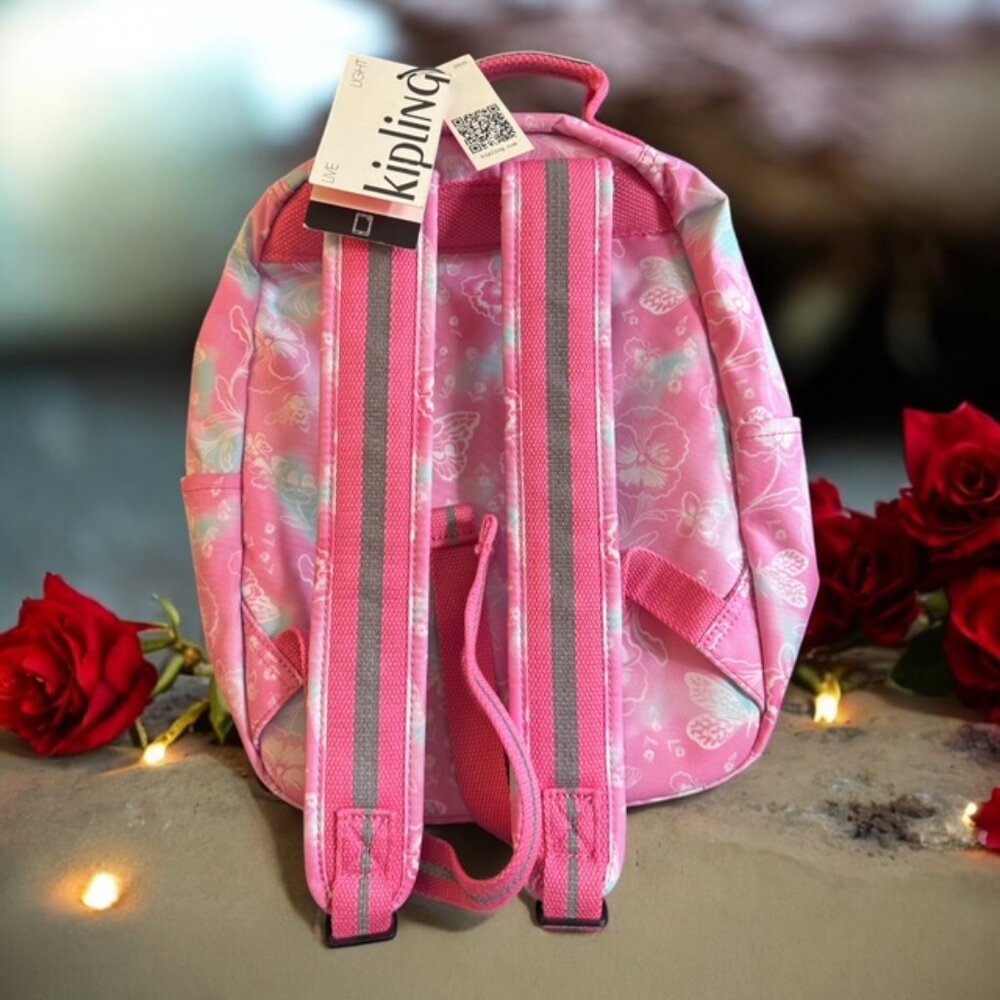 Kipling NEW Seoul GARDEN CLOUDS Backpack - Picture 7 of 8